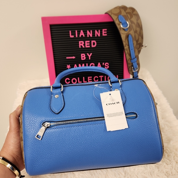 COACH Rowan Satchel In Signature Canvas - Picture 3 of 14